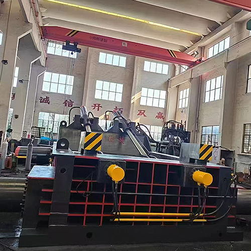 Scrap metal press machine